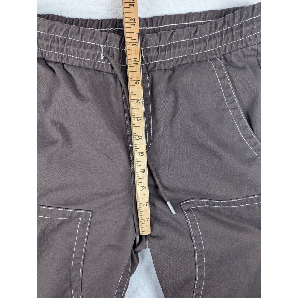 True Religion Vinny Ultra Baggy Cargo Pants Brown Contrast Stitch Size 28 Unisex - Picture 12 of 15